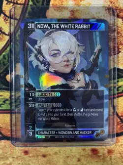 NeuroScape Nova, The White Rabbit Rare Foil Full Art Character Card 813/255 - Image 1