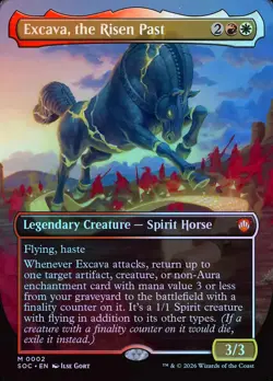 Excava, the Risen Past (Borderless) - Foil - MTG Cards Shop - Image 1