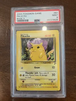 The Pokemon Company Pikachu Base Set 2 PSA Grade 9 Card 087/130 English 2000 - Image 1