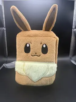 Pokemon Prismatic Plush Deck Case Eevee TCG Official Card Holder - Image 2