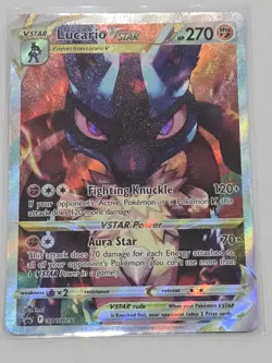 Lucario VSTAR SWSH291 SWSH: Sword & Shield Promo Cards Holo - Heavily played - Image 1