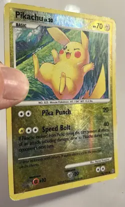 Pokemon 2008 Diamond & Pearl Stormfront Pikachu Reverse Holo Card #70/100 MP - Image 2