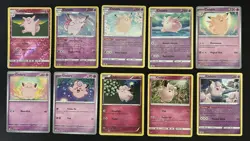 Pokemon TCG Clefairy & Clefable Lot: 10 Card Collection Set - Image 1