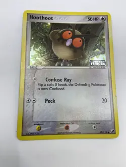 2005 EX Unseen Forces 59/115 Hoothoot Holo Pokemon Card - Image 1