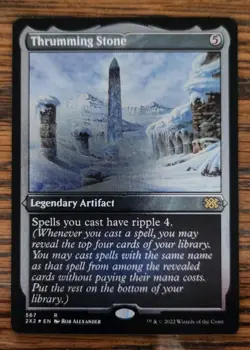 Thrumming Stone (Foil Etched) -Foil Near Mint MTG Double Masters 2022 - Image 1