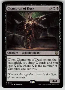 Champion of Dusk Rare Commander: The Lost Caverns of Ixalan 188 MTG Near Mint - Image 1