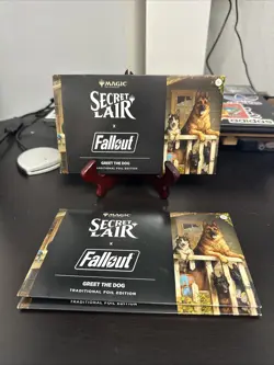 MTG Secret Lair x Fallout®: Greet the Dog Foil Edition Sealed​ - In Hand - Image 1