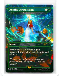 Normal Aerith's Curaga Magic - Heroic Intervention Secret Lair 1872 - Image 1