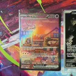 Pokemon TCG 151 UPC Promo Set 3 Cards Mew 053 Mewtwo 052 Metal Mew 205 Near Mint - Image 2