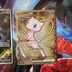 Pokemon TCG 151 UPC Promo Set 3 Cards Mew 053 Mewtwo 052 Metal Mew 205 Near Mint - Image 4