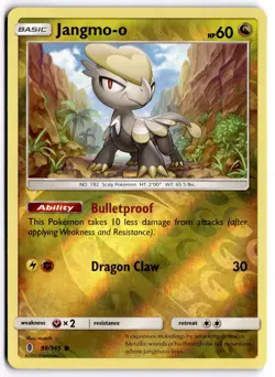 Pokemon TCG Jangmo-o 98/145 Sm-Guardians Rising Reverse Holo - Image 1
