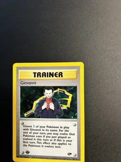 GIOVANNI Pokemon Card - 1st Edition - Gym Challenge - 18/132 - HOLO - LP / NM - Image 4