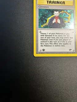 GIOVANNI Pokemon Card - 1st Edition - Gym Challenge - 18/132 - HOLO - LP / NM - Image 5