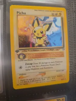 Pokemon Neo Genesis Pichu Holo 1st Edition 12/111 - Image 1