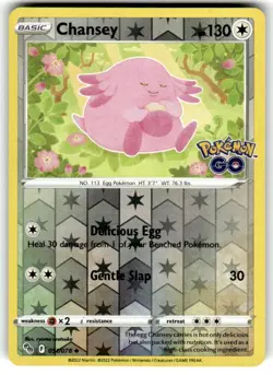 Pokemon Reverse Holo NM - Chansey 051/078 Uncommon - Image 1