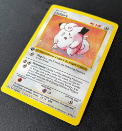 1999 Pokemon Base Set 1st Edition Clefairy Holo Rare 5/102 LP+ - Image 2