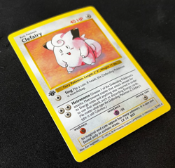 1999 Pokemon Base Set 1st Edition Clefairy Holo Rare 5/102 LP+ - Image 3