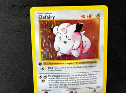 1999 Pokemon Base Set 1st Edition Clefairy Holo Rare 5/102 LP+ - Image 4
