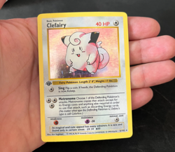 1999 Pokemon Base Set 1st Edition Clefairy Holo Rare 5/102 LP+ - Image 5