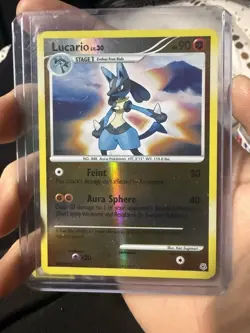 Pokemon Tcg Lucario Reverse Holo Foil 6/130 Diamond & Pearl - Image 1