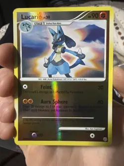 Pokemon Tcg Lucario Reverse Holo Foil 6/130 Diamond & Pearl - Image 2