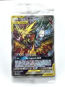 Sealed Moltres Zapdos Articuno TAG TEAM GX SM210 Promo Holo Pokemon TCG Card - Image 1