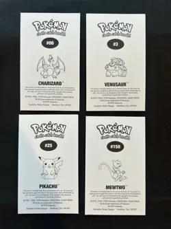 2000 Pokemon Sandylion Complete Sticker Set - (150 Total) NM - Charizard (#3) - Image 5
