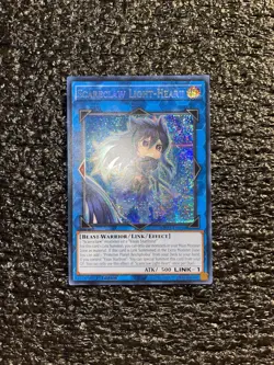 Yugioh! Scareclaw Light-Heart MP23-EN136 Prismatic Secret Rare 1st Edition LP - Image 1