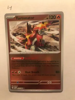 Pokemon TCG PERFECT ORDER Turtonator 17/88 Reverse Holo - NM (freshly opened) - Image 1