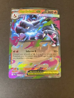 Pokemon TCG Phantasmal Flames Mega Charizard X Ex Holo Foil #013 - Image 1