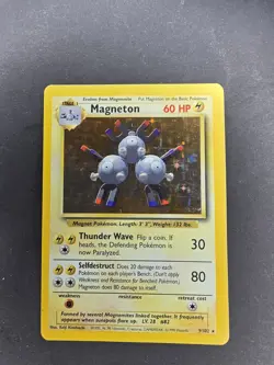 Magneton 9/102 Base Set Holo Rare Pokemon 1999 Wizards - Image 3