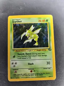 1999 Scyther Holo 10/64 Jungle Pokemon Rare - Image 2