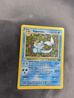 Pokemon TCG Vaporeon Jungle 12/64 Holo Unlimited Holo Rare - Image 2