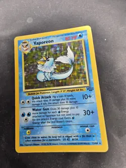 Pokemon TCG Vaporeon Jungle 12/64 Holo Unlimited Holo Rare - Image 3