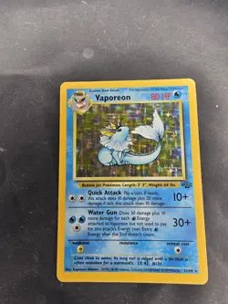 Pokemon TCG Vaporeon Jungle 12/64 Holo Unlimited Holo Rare - Image 4