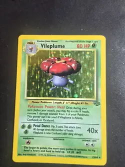 Pokemon TCG Vileplume Jungle 15/64 Holo Unlimited Holo Rare - Image 2