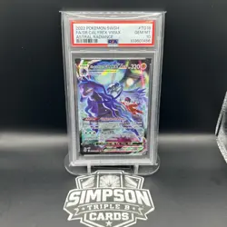 2022 Pokemon SWSH Astral Radiance #TG18 FA SR Calyrex Vmax PSA 10 - Image 1