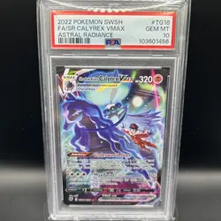 2022 Pokemon SWSH Astral Radiance #TG18 FA SR Calyrex Vmax PSA 10 - Image 2