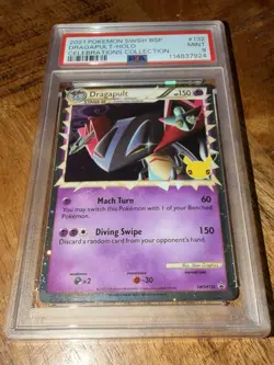 2021 Pokemon SWSH BSP Celebrations Collection #132 Dragapult - Holo PSA 9 MINT - Image 1