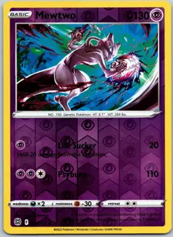 Mewtwo 056/172 Reverse Holo Rare Brilliant Stars NM - Image 1