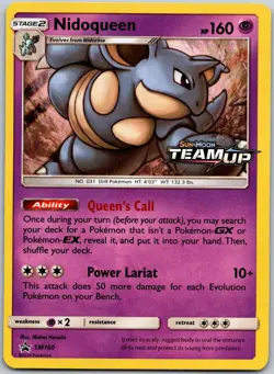 Nidoqueen SM160 (Prerelease) Promo Sun & Moon Promos Near Mint - Image 1