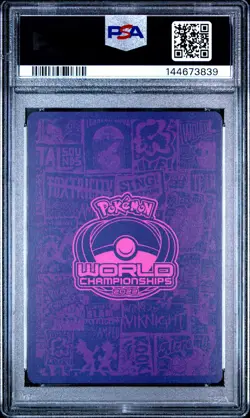 2023 POKEMON 2022 WORLD CHAMPIONSHIPS DECK: THE SHAPE OF MEW #114 MEW VMAX PSA 9 - Image 2