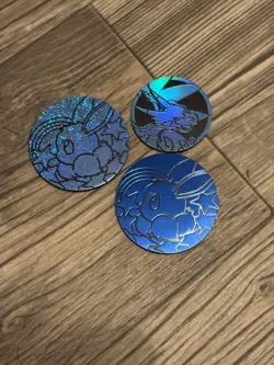 Pokemon TCG Plastic Flip Coins Lot of 21 w/Arceus Figure - Image 4