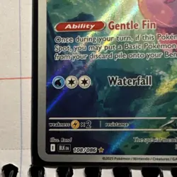 The Pokemon Company Sv: Black Bolt ALOMOMOLA 108/086 IR HOLO Basic 110 HP ENG - Image 5