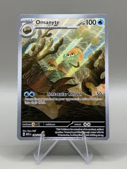 The Pokemon Company Omanyte Illustration Rare Holo Full Art EN 180/165 SV151 - Image 1
