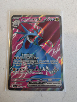 Pokemon TCG Salamence ex 177/159 Sv09 UR Full Art Holo Eng 320HP - Image 1