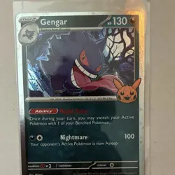 Pokemon Gengar 057/091 Trick or Trade Cosmos Holo 130 HP Stage 2 Eng - Image 1