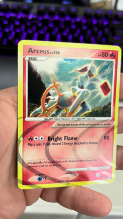 Pokemon Arceus Holo - Platinum Arceus - AR3 NM - Image 2