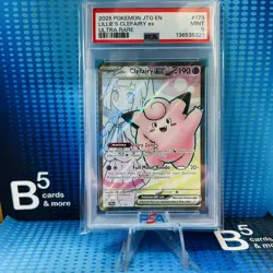 2025 POKEMON JTG EN-JOURNEY TOGETHER ULTRA RARE #173 LILLIE'S CLEFAIRY EX PSA 9 - Image 1