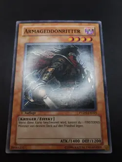 YUGIOH 2008 | ARMAGEDDON KNIGHT | PTDN-DE021 | 1ST | GERMAN | EXCELLENT - VG - Image 4